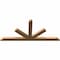 Ekena Millwork Saratoga Timber Gable Bracket, Western Red Cedar, 96"W x 44"H x 3 1/2"D x 5 1/2"F, 11/12 Pitch GBW096X44X0406SAR00SWR - alternate 5